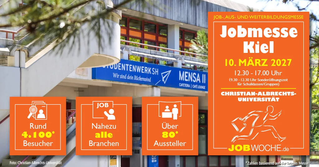 Kiels große Jobmesse 2027: Ausbildung, Jobs, Studium & Weiterbildung