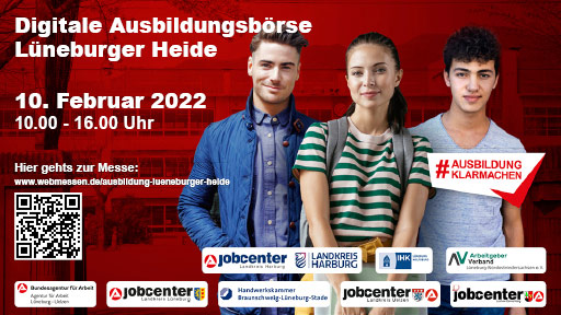 Digitale Ausbildungsbörse Lüneburger Heide am 10. Februar 2022 von 10 bis 16 Uhr