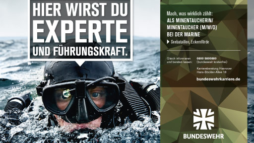 Bundeswehr: Minentaucher (m/w/d) bei der Marine
