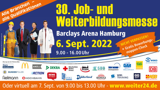 30. Job- und Weiterbildungsmesse in der Barclays Arena Hamburg