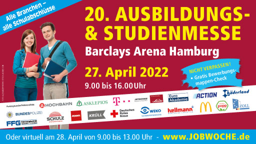 20. Ausbildungs- und Studienmesse in der Barclays Arena Hamburg