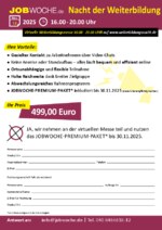 Nacht der Weiterbildung 2025 - Messe-Anmeldung