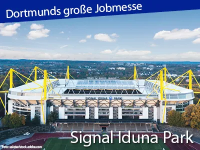 Messeplakat Die große Jobmesse für Dortmund | NRW-Stadiontour