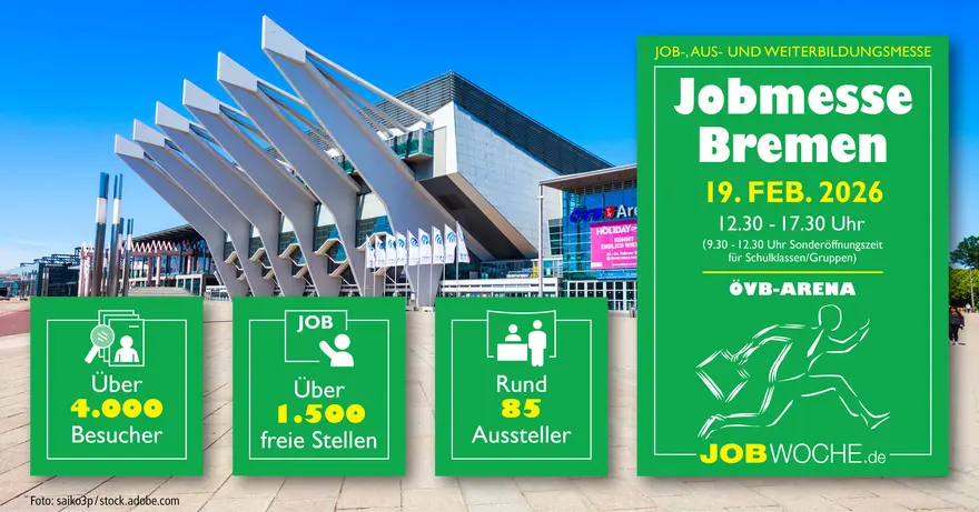 Bremens große Jobmesse 2026 - Ausbildung, Jobs, Studium & Weiterbildung