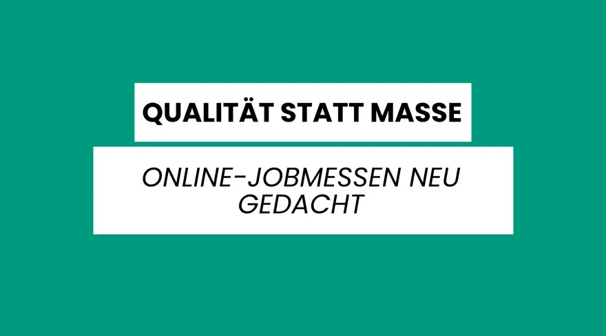 Das Comeback der Online-Jobmessen