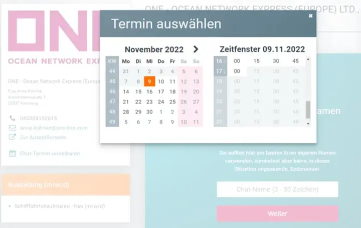 Individuelle Termine vereinbaren