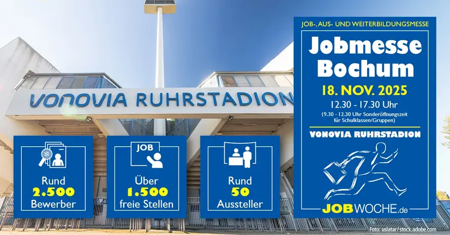 Jobmesse Bochum 2025 - Jobs, Ausbildung, Studium & Weiterbildung