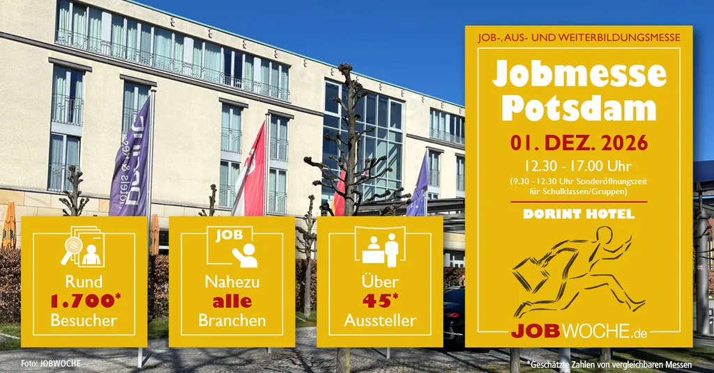 Jobmesse Potsdam 2026: Job, Ausbildung, Studium und Weiterbildung