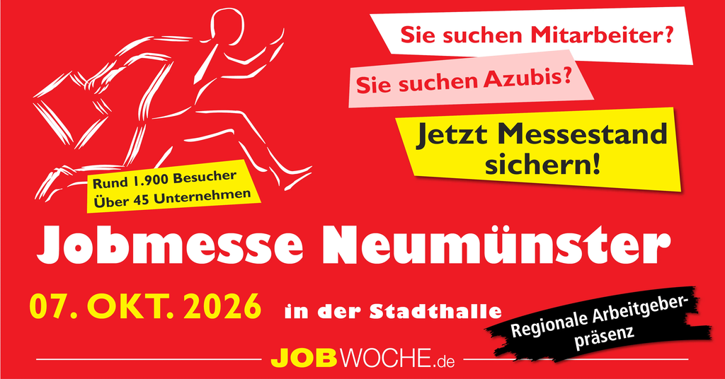 Karrierechancen für Neumünster: Jetzt Aussteller werden! (Nur noch wenige Plätze verfügbar)