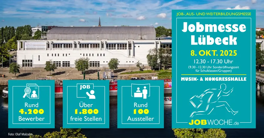 Lübecks große Jobmesse 2025 - Ausbildung, Jobs, Studium & Weiterbildung