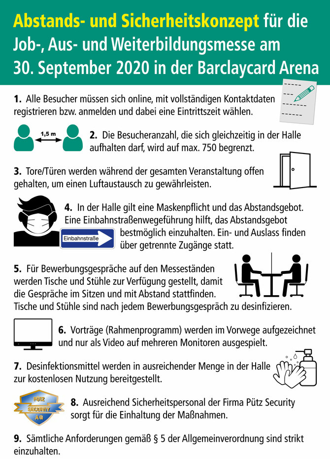 Startklar: Hamburgs größte Job-, Aus- & Weiterbildungsmesse findet am 30. September 2020 in der Barclaycard Arena statt