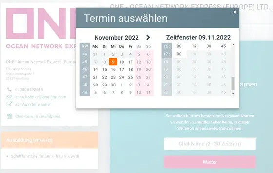 Tipp: Termin im Vorwege vereinbaren