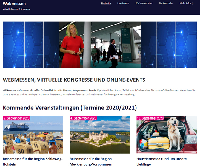 Webmessen.de gestartet